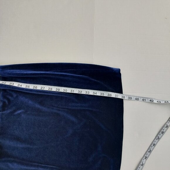 Cache Size 12 Velvet Navy Blue Mini Dress - Picture 10 of 10